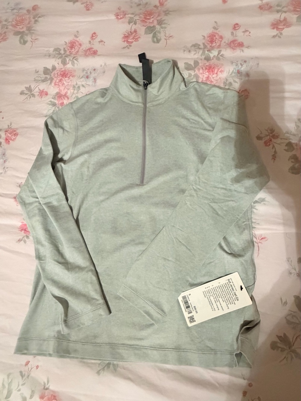 Lululemon Men's Quarter-Zip Lightweight Sweater - Light grey